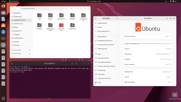 Система Ubuntu 22.10