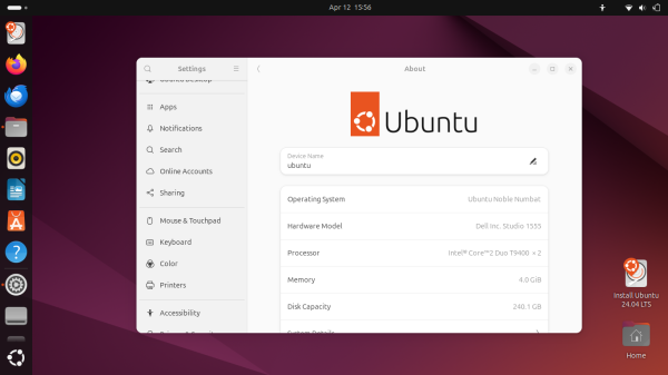 Ubuntu 24.04 LTS после установки