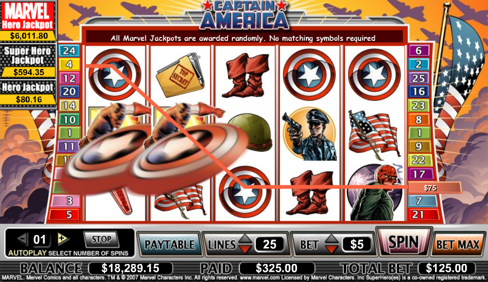captain america игровой автомат