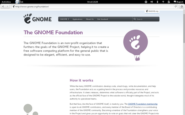 Web GNOME 3.4
