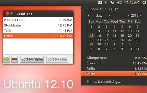 индикатор даты и времени Ubuntu 12.10