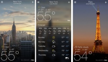 приложение для андроид Yahoo Weather