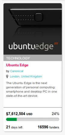 блок Ubuntu Edge