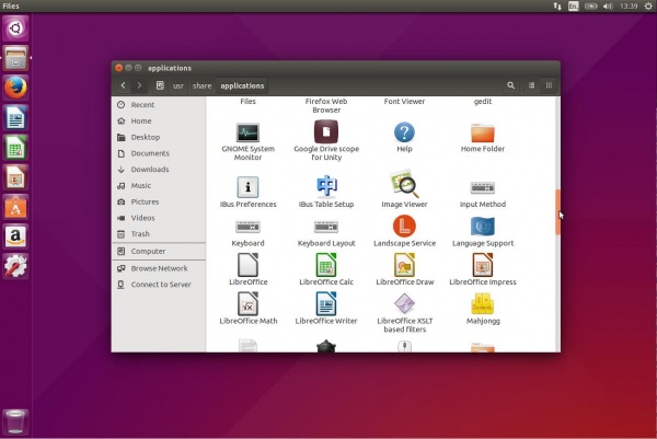 полосы прокрутки в Ubuntu 15.10