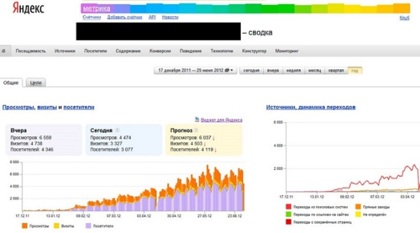 метрика Яндекс